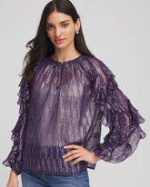 Chico's Outlet - Georgette Ruffle Sleeve Blouse