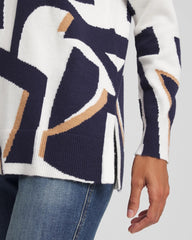 Chico's Online - Geo Intarsia V-Neck Tunic
