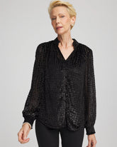 Chico's Sale - Burnout Velvet Blouse