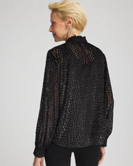 Chico's Sale - Burnout Velvet Blouse
