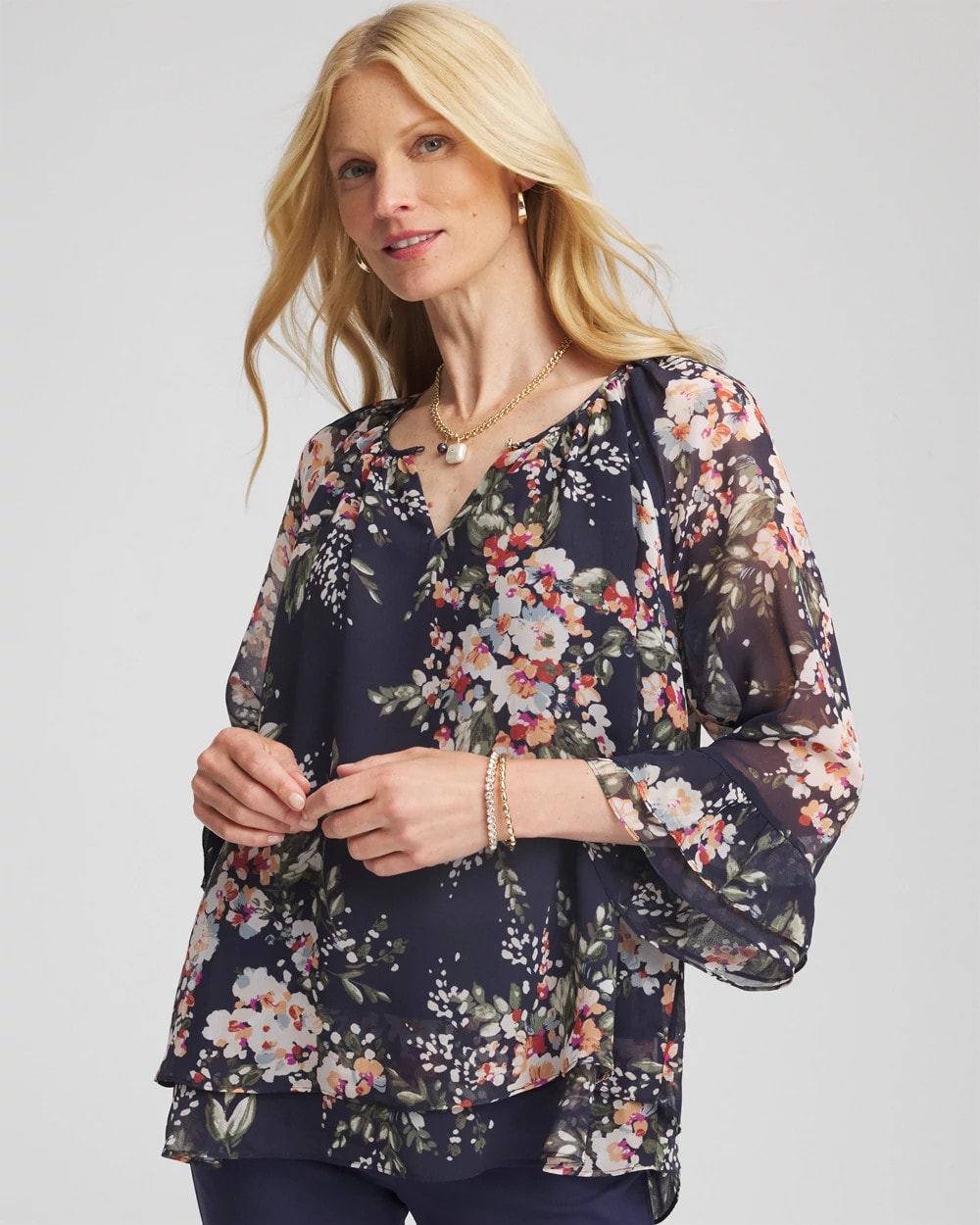 Chico's Online - Floral Georgette Blouse