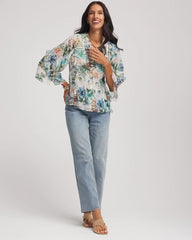 Chico's US - Georgette Ruffled V-Neck Blouse