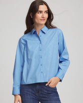 Chico's On Sale - Embellished Stretch Cotton Collared Shirt