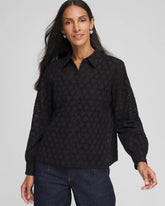 Chico's Outlet - Heart Eyelet Shirt