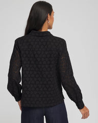 Chico's Outlet - Heart Eyelet Shirt