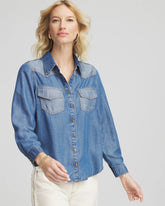Chico's / Tencel™ Colorblock Classic-Fit Shirt