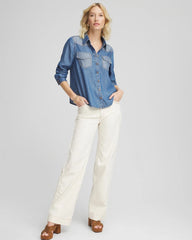 Chico's / Tencel™ Colorblock Classic-Fit Shirt