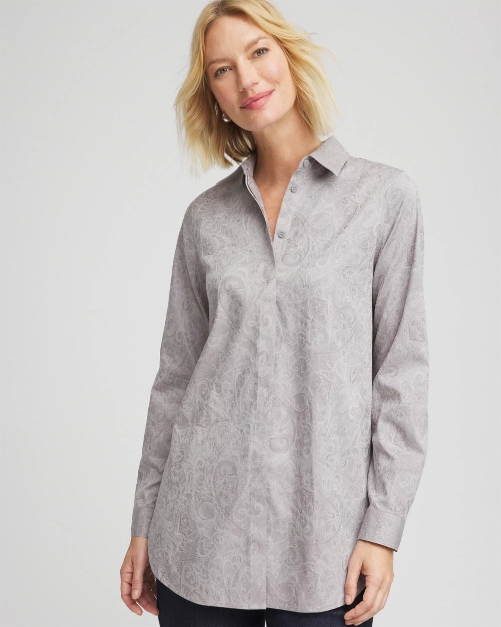 Chico's On Sale - No Iron™ Lace Jacquard Stretch Tunic