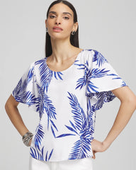 Chico's Outlet - Flutter Sleeve Satin Top