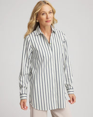 Chico's Discount - No Iron™ Striped Shirt