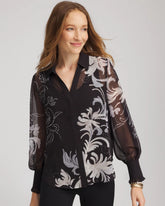 Chico's Outlet - Georgette Flow Print Blouse