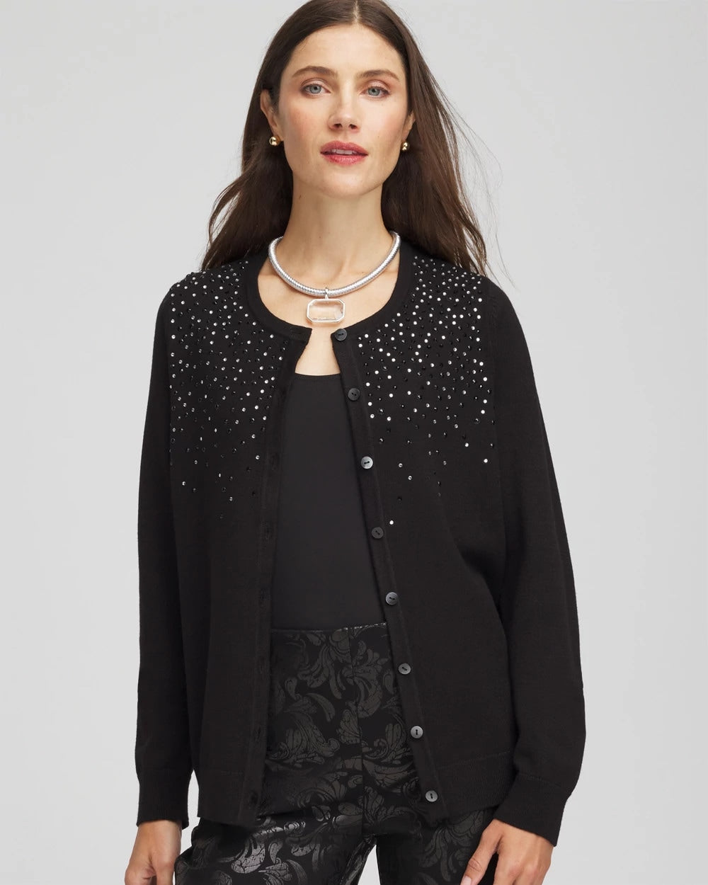 Chico's Online - Ombré Rhinestone Cardigan