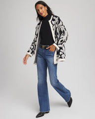 Chico's US - Abstract Fuzzy Cardigan