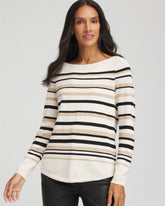 Chico's Sale - Ella Stripe Boatneck Sweater
