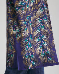 Chico's Sale - Ella Peacock-Print Cardigan Sweater
