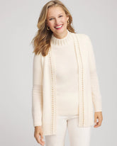 Chico's Online - Cashmere Pearl-Trim Cardigan