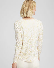 Chico's US - Ella Foiled V-Neck Sweater