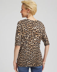 Chico's Online - Cashmere Animal Elbow-Sleeve Pullover