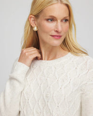 Chico's For Sale - Embellished Cable Knit Sweater