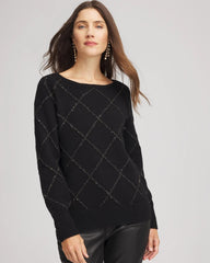 Chico's US - Sparkling Diamonds Pullover Sweater