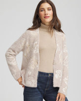 Chico's / Fuzzy Jacquard Boyfriend Cardigan