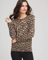 Chico's Outlet - Cashmere Animal Long-Sleeve Pullover Sweater