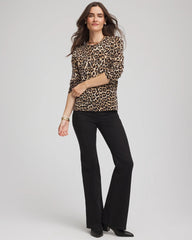 Chico's Outlet - Cashmere Animal Long-Sleeve Pullover Sweater