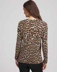 Chico's Outlet - Cashmere Animal Long-Sleeve Pullover Sweater