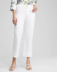 Chico's On Sale - Trapunto Straight Leg Cropped Pants