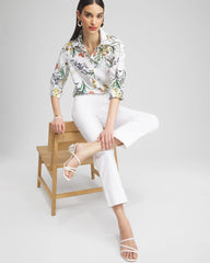 Chico's On Sale - Trapunto Straight Leg Cropped Pants