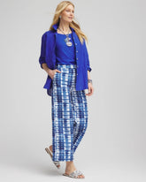Chico's On Sale - Tie-Dye Linen Cropped Pants