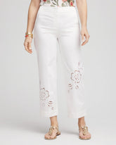 Chico's For Sale - Sateen Cutout Cropped Pants