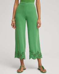 Chico's Online - Petite Satin Eyelet Hem Culottes