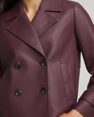 Chico's Outlet - Faux Leather Trench Coat