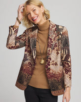 Chico's Sale - Artisanal Print Ponte Blazer