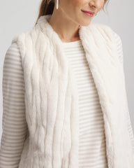 Chico's US - Elongated Faux Fur Vest