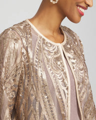 Chico's Sale - Travelers™ Collection Champagne Sequins Jacket