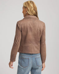 Chico's Outlet - Suede Moto Jacket