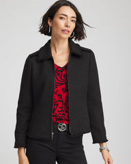 Chico's Sale - Bouclé Peplum Jacket