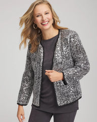 Chico's Discount - Travelers™ Collection Refined Sequins Netted Jacket