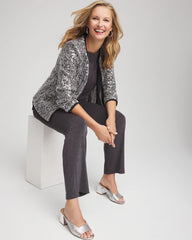 Chico's Discount - Travelers™ Collection Refined Sequins Netted Jacket