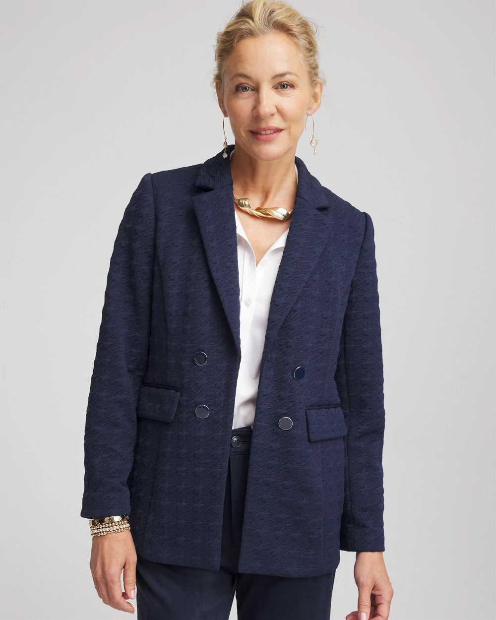 Chico's Sale - Textured Single-Breasted Knit Blazer