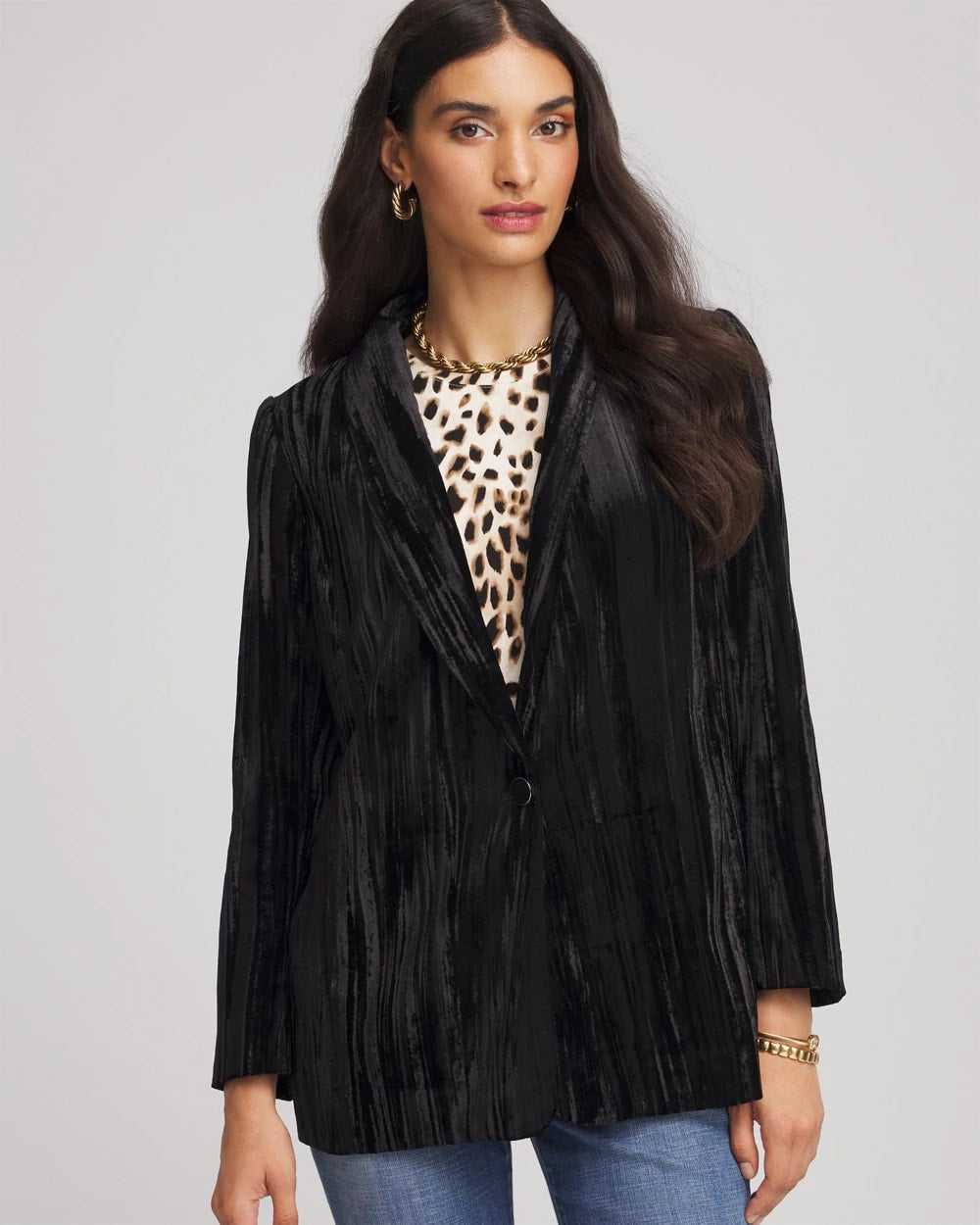 Chico's On Sale - Velvet Shawl Collar Blazer