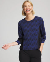 Chico's Outlet - Zenergy® Jacquard Bungee Top
