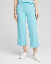 Chico's US - Zenergy® French Terry Gauze-Inset Cropped Pants