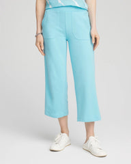 Chico's US - Zenergy® French Terry Gauze-Inset Cropped Pants