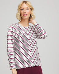 Chico's Discount - Zenergy® Soft Brushed Striped Top