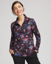 Chico's On Sale - Zenergy® UPF Floral Half-Zip Pullover Top