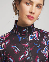 Chico's On Sale - Zenergy® UPF Floral Half-Zip Pullover Top