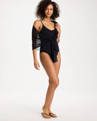 Chico's Outlet - Gottex Yuri Flower Mesh One Piece Swimsuit